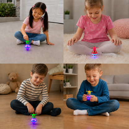 Glow LED Spinning Top – Fun Light-Up Toy for Kids