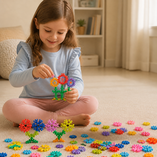 Montessori Snowflake Building Blocks