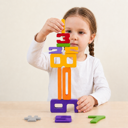 Learning Numbers with Stackable Stone Game