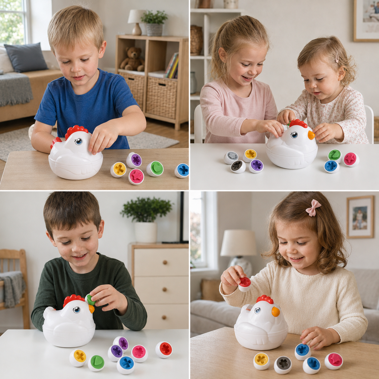 Montessori Shapes and Colors Chicken