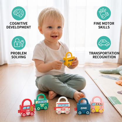 Lock & Play - Montessori Learning Toy for Toddlers with Interactive Locks