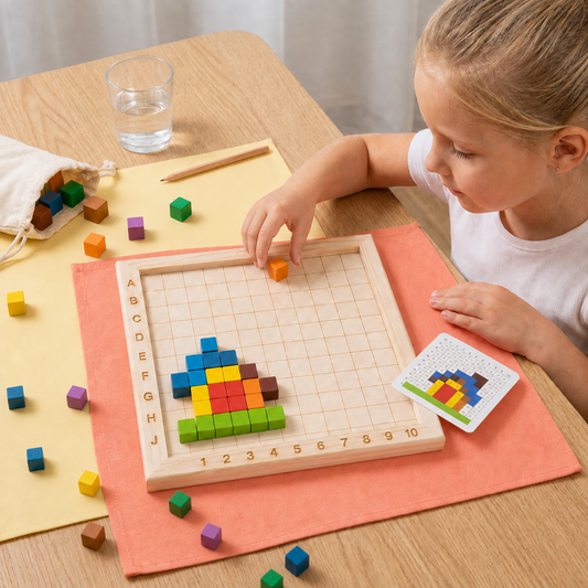 Montessori Colours and Numbers Learning Blocks