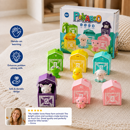 KiddyFarm - Montessori Inspired Farm Animal Learning Toys