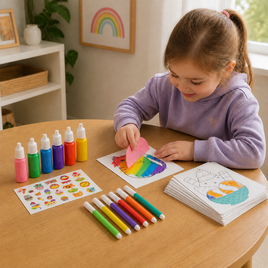 Creative Rainbow Colours Wipe Art Set