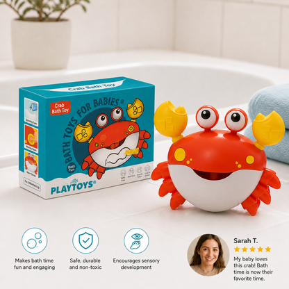 Bubble Fun Crab Bath Toy