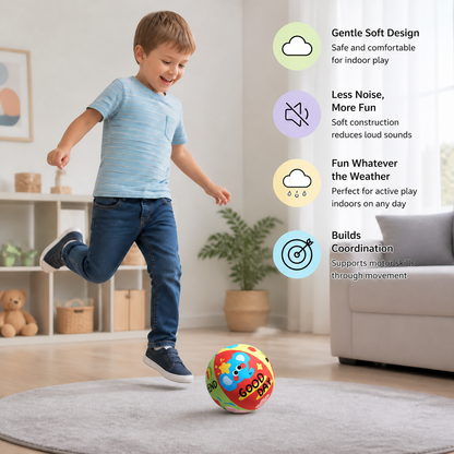 Soft & Safe Silent Indoor Play Ball for Kids