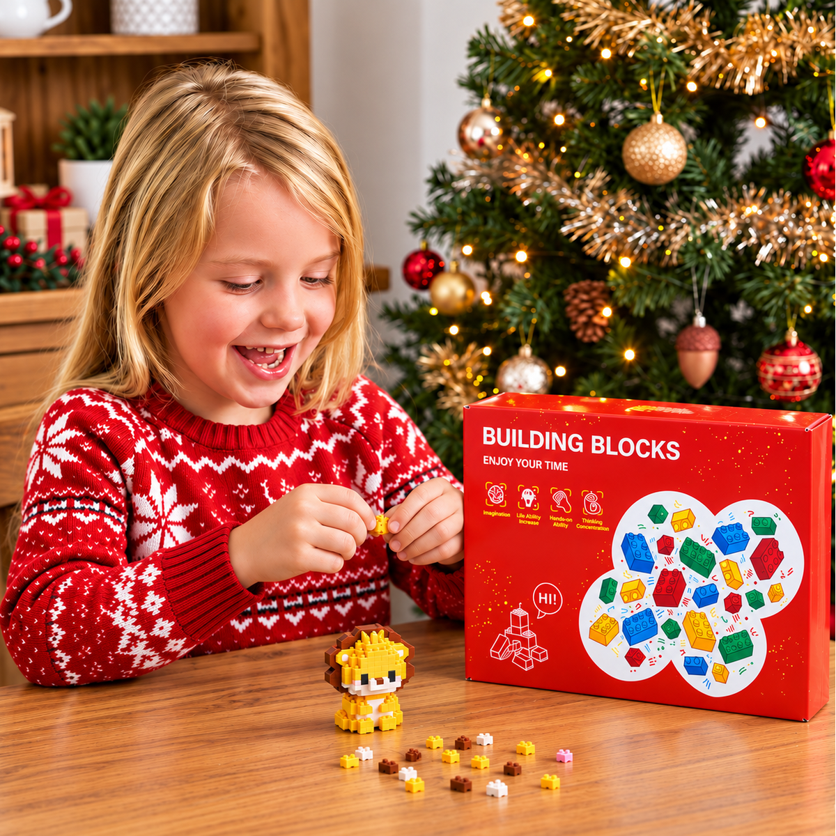 Adorable Animal Building Blocks Advent Calendar for Kids