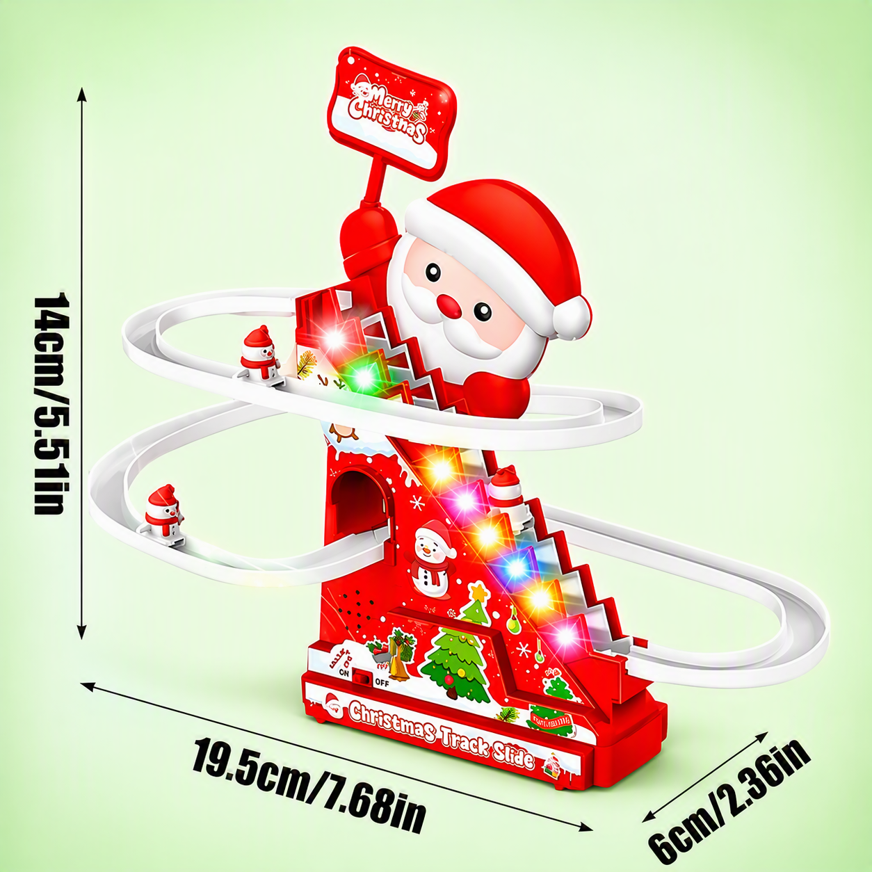 Christmas Santa Slide Roller Coaster Fun