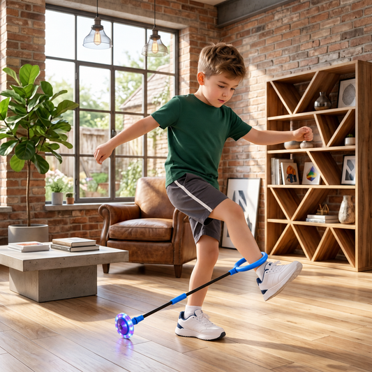 3-in-1 LED Skip Ball with Jump Counter & Timer for Kids