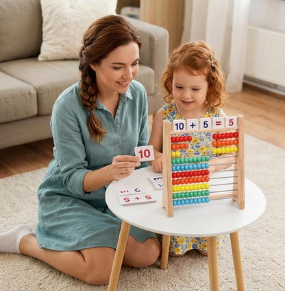 Wooden Abacus Counting Frame – Educational Toy for Learning to Count and Calculate