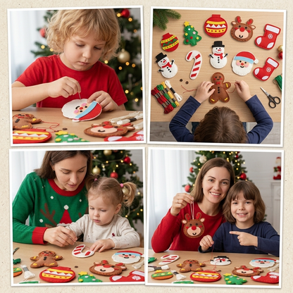 Safe DIY Felt Christmas Sewing Set