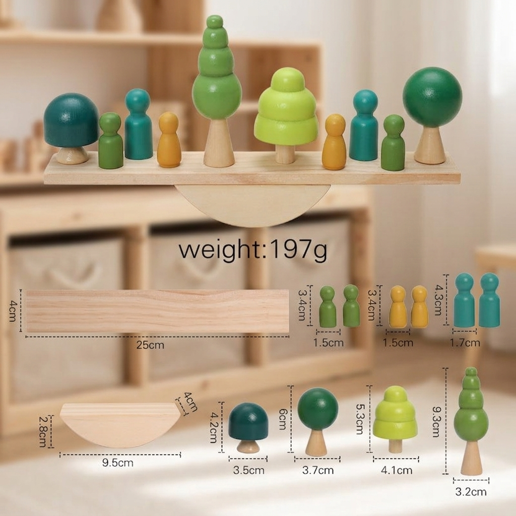 Montessori Wooden Seesaw Toy