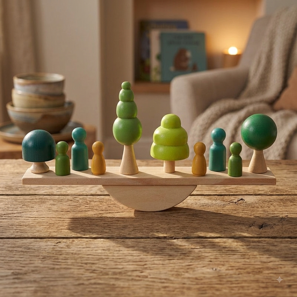 Montessori Wooden Seesaw Toy