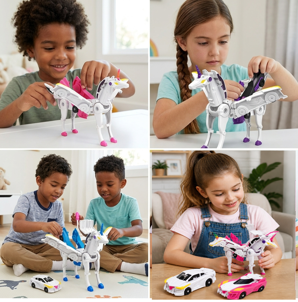 Transforming unicorn cars