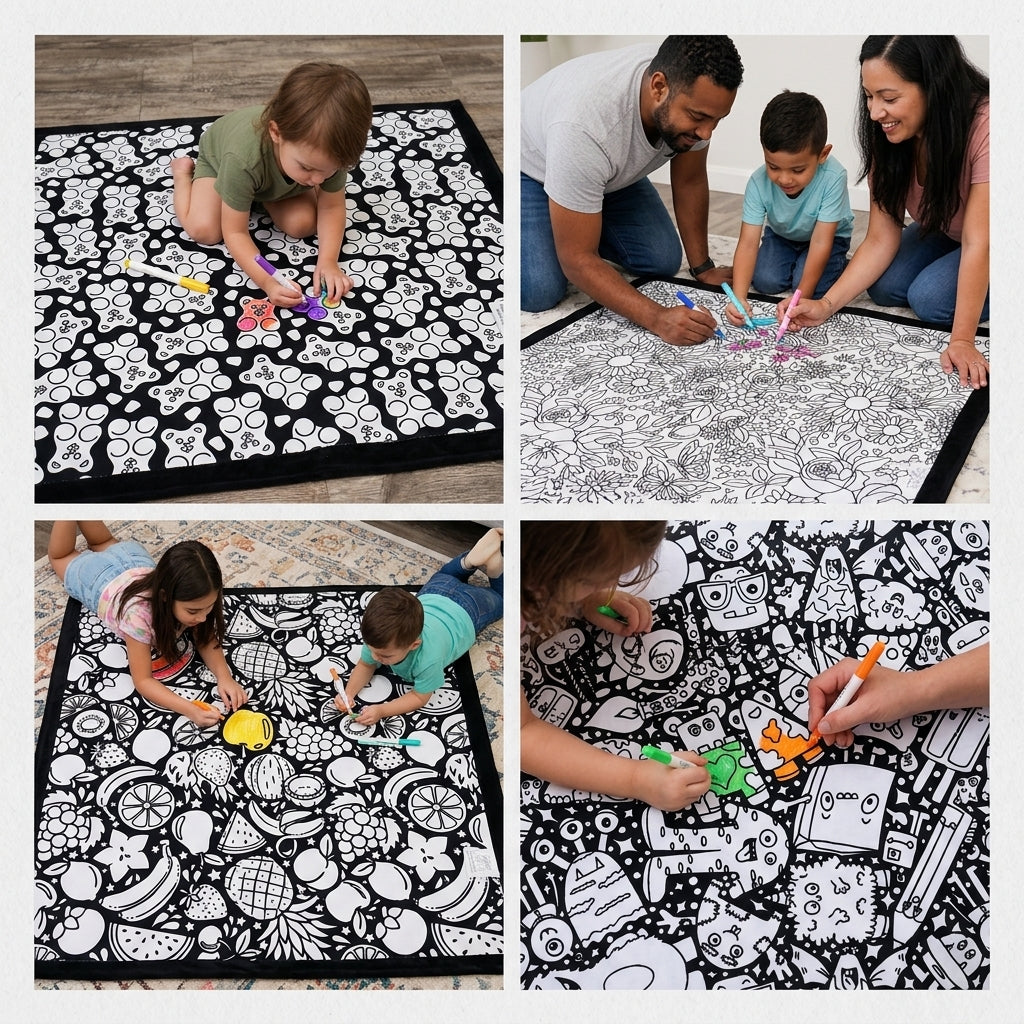 DIY Colouring Blanket for the whole family