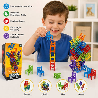 Montessori Chair Stacking Game