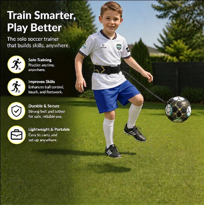 Football training belt for better ball control