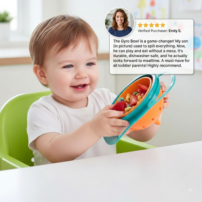 Non-spill baby bowl – eating without spilling