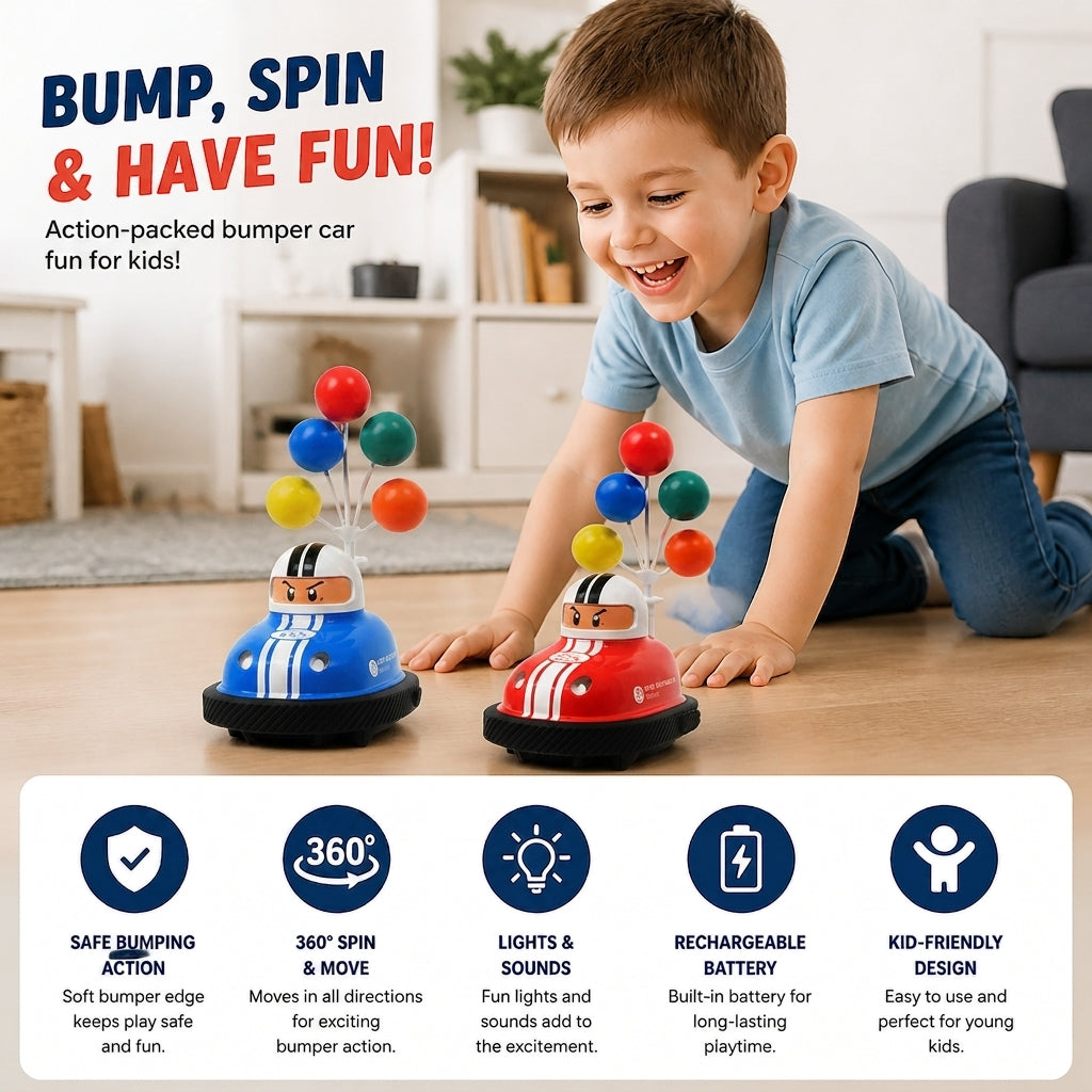 Bumper cars with skid function