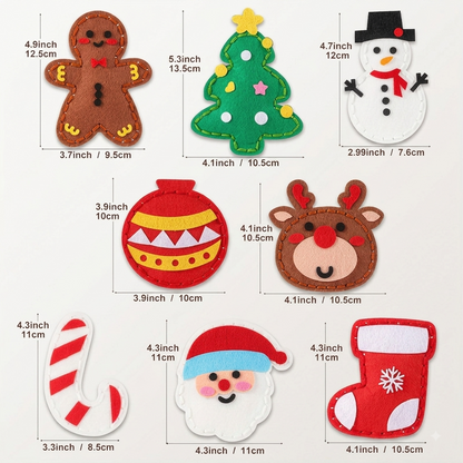 Safe DIY Felt Christmas Sewing Set