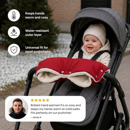 Cosy hand warmer for prams and pushchairs