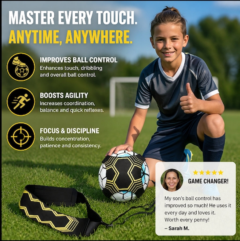 Football training belt for better ball control