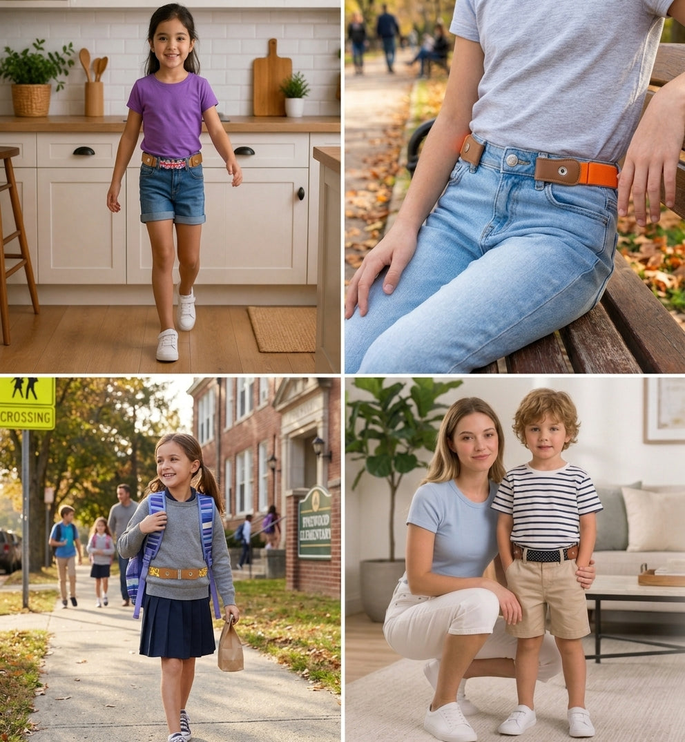 Comfortable elastic children's belts – suitable for all ages