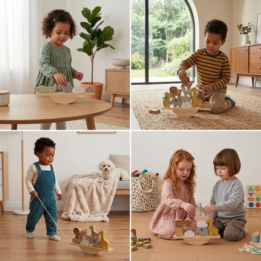 Montessori Wooden Seesaw Toy