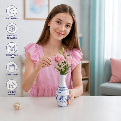 Elegant 3D puzzle vase - Suitable for real flowers