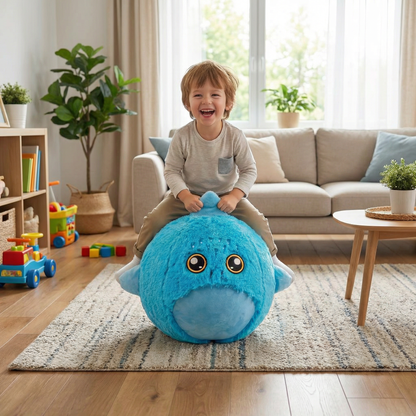 Inflatable Plush Hopping Animal for Kids – Bouncy Fun Toy