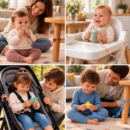 Universal Silicone Anti-Drop Toy & Pacifier Strap