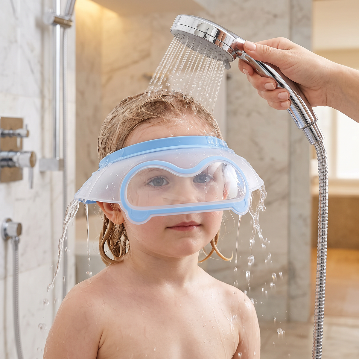 Adjustable Baby Water & Shampoo Visor with 360° Eye & Ear Protection