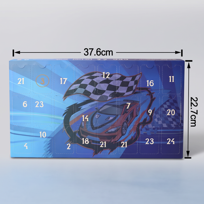24-Day Racing Car Advent Calendar with Surprise Toy Cars