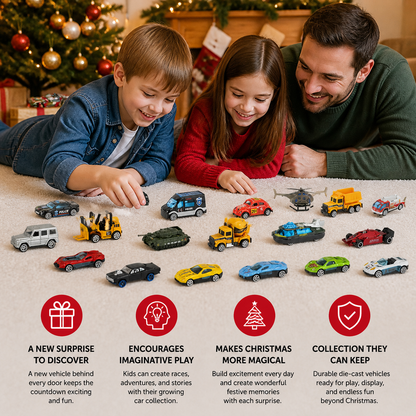 Christmas Die-Cast Car Advent Calendar for Kids