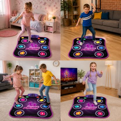Kids’ Light-Up Bluetooth Dance Mat with 5 Game Modes