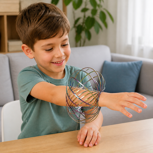 Geometric Spring Fidget Toy – Sensory Stress Relief Sculpture