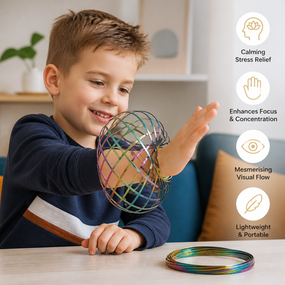 Geometric Spring Fidget Toy – Sensory Stress Relief Sculpture