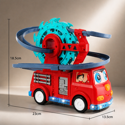 Fire brigade duck slide toy car