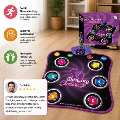 Kids’ Light-Up Bluetooth Dance Mat with 5 Game Modes