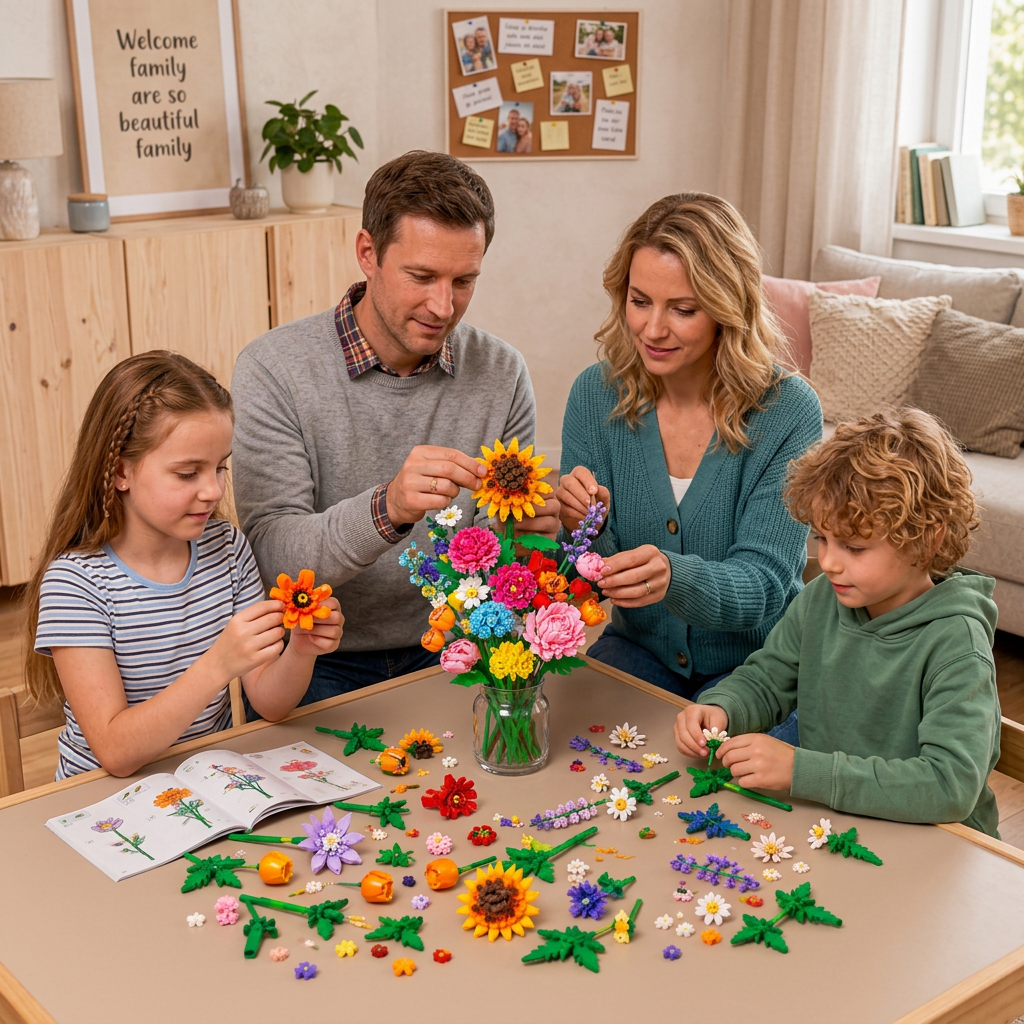 Christmas Building Block Flower Bouquet Advent Calendar