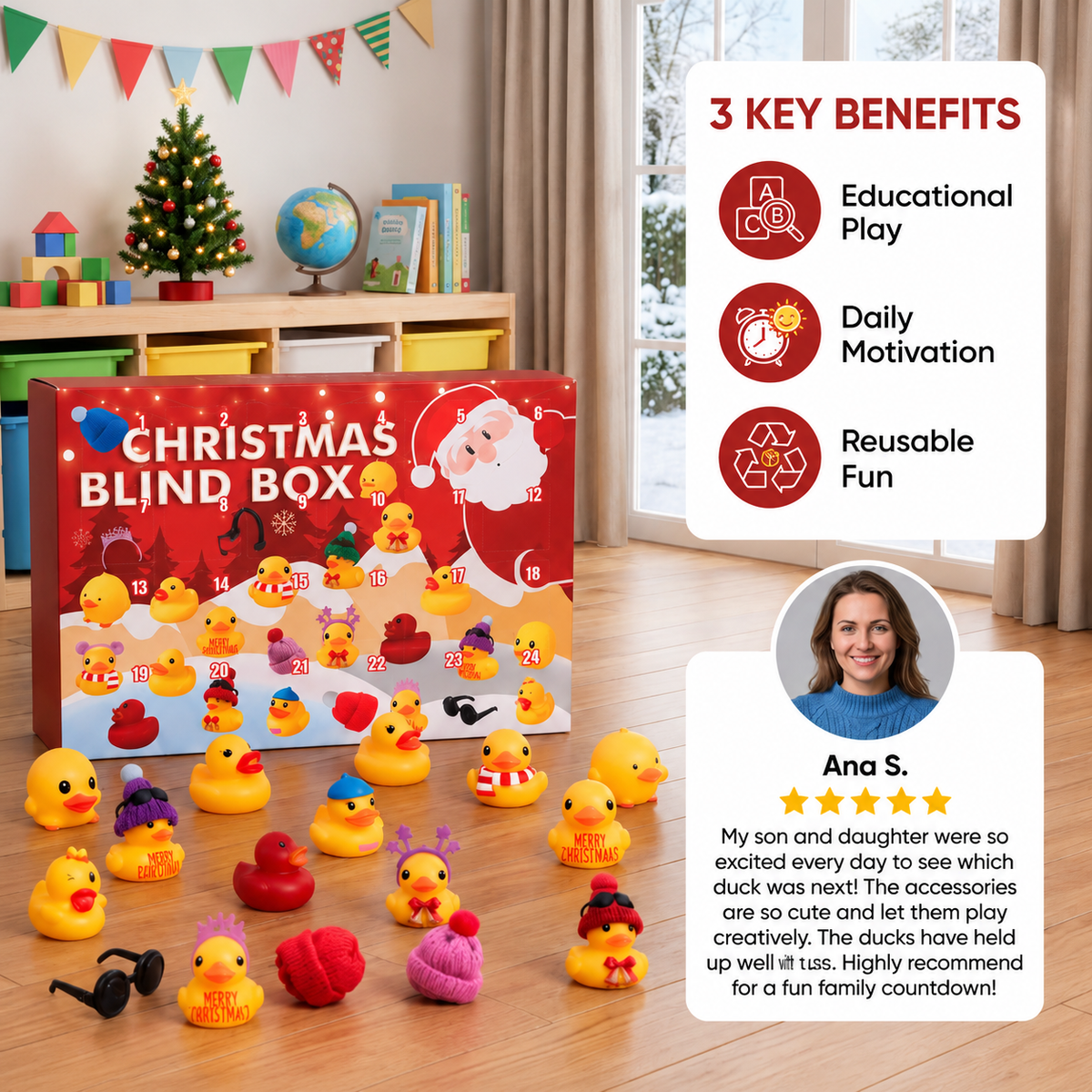Rubber Duck Christmas Advent Calendar