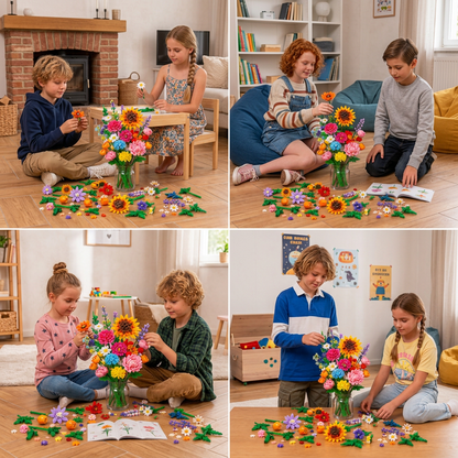 Christmas Building Block Flower Bouquet Advent Calendar