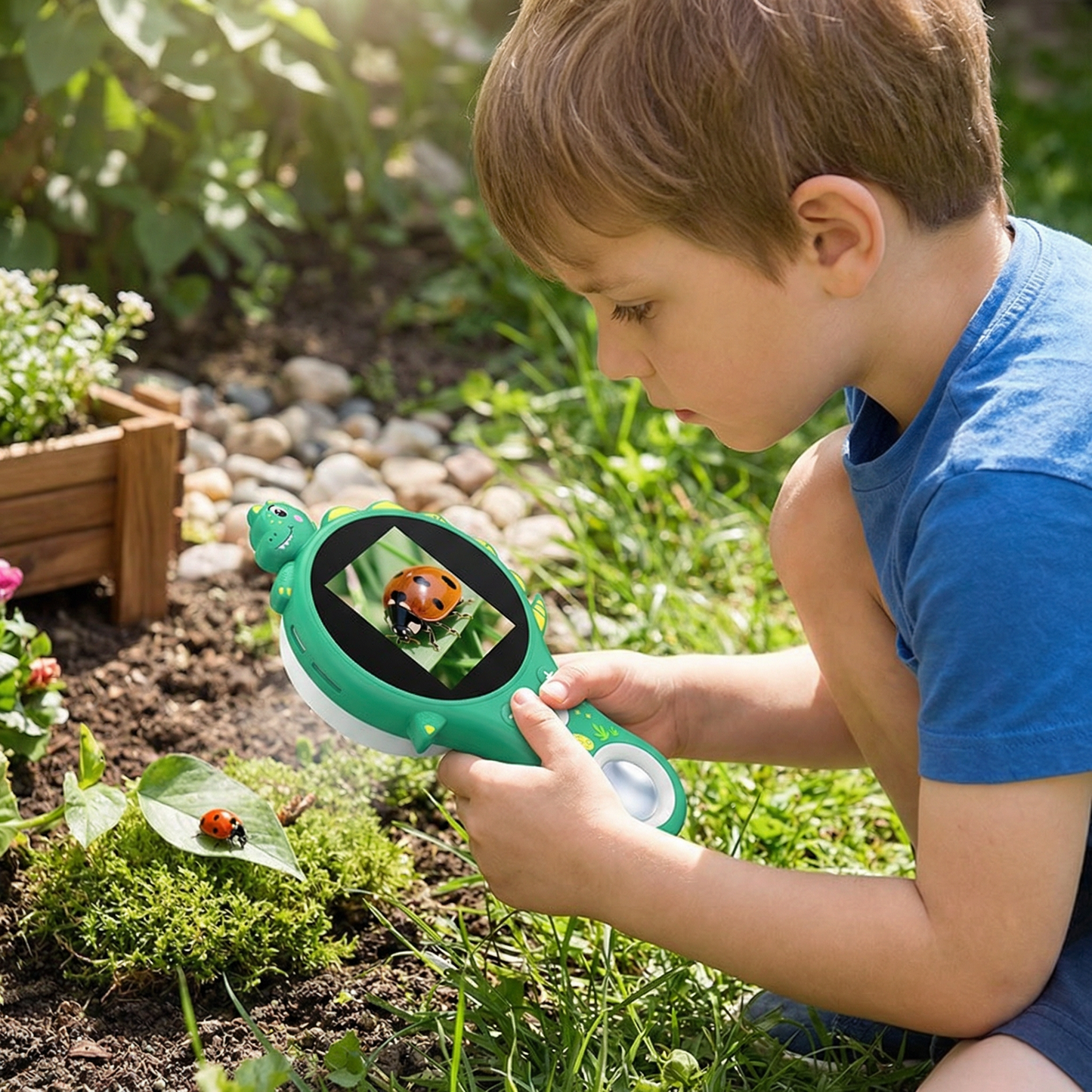 Kids Digital Video Microscope with Screen – Portable Science Explorer for Little Investigators