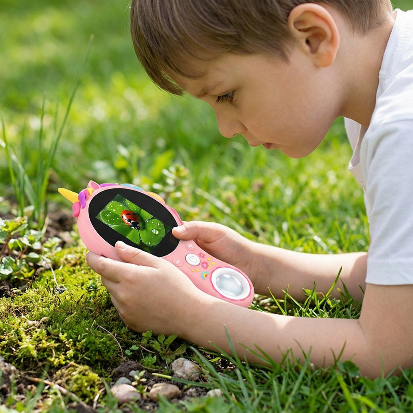 Kids Digital Video Microscope with Screen – Portable Science Explorer for Little Investigators