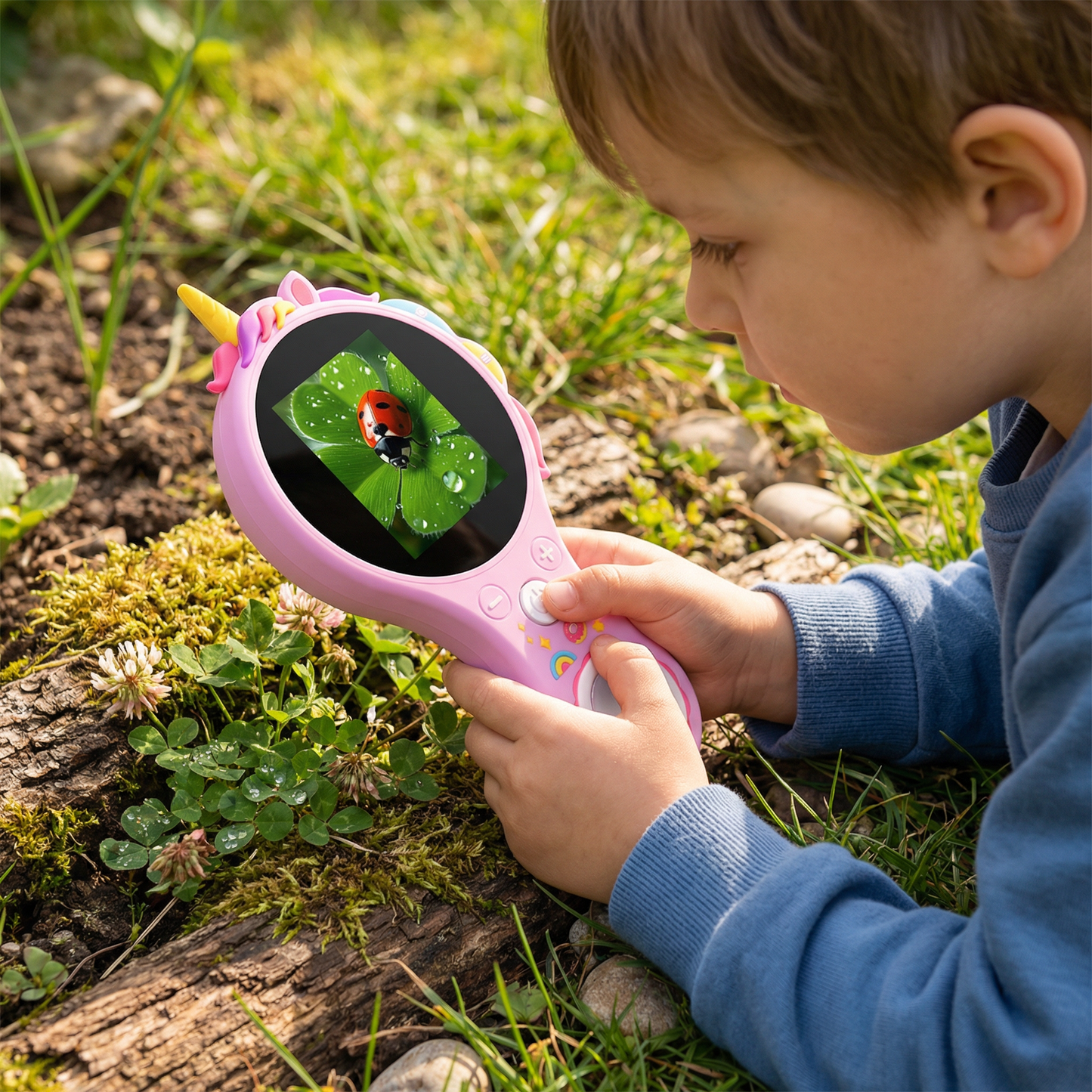 Kids Digital Video Microscope with Screen – Portable Science Explorer for Little Investigators