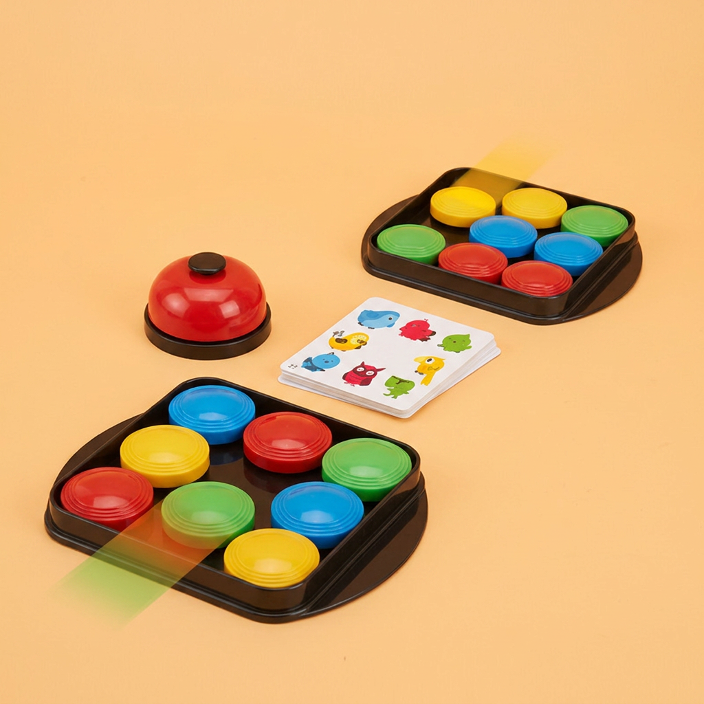 Educational Color Pattern Match Family Bell Game