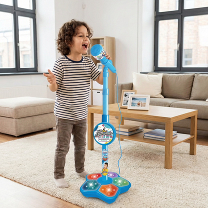 Kids Karaoke Machine with Microphone Stand – Singing Fun Set