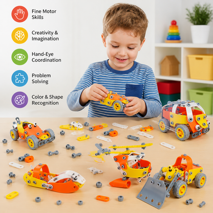 STEM Flexible Screw & Nut Building Blocks Set