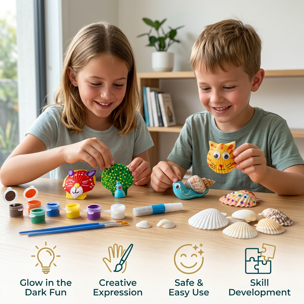 Glow in the Dark Sea Shell Painting & Craft Kit