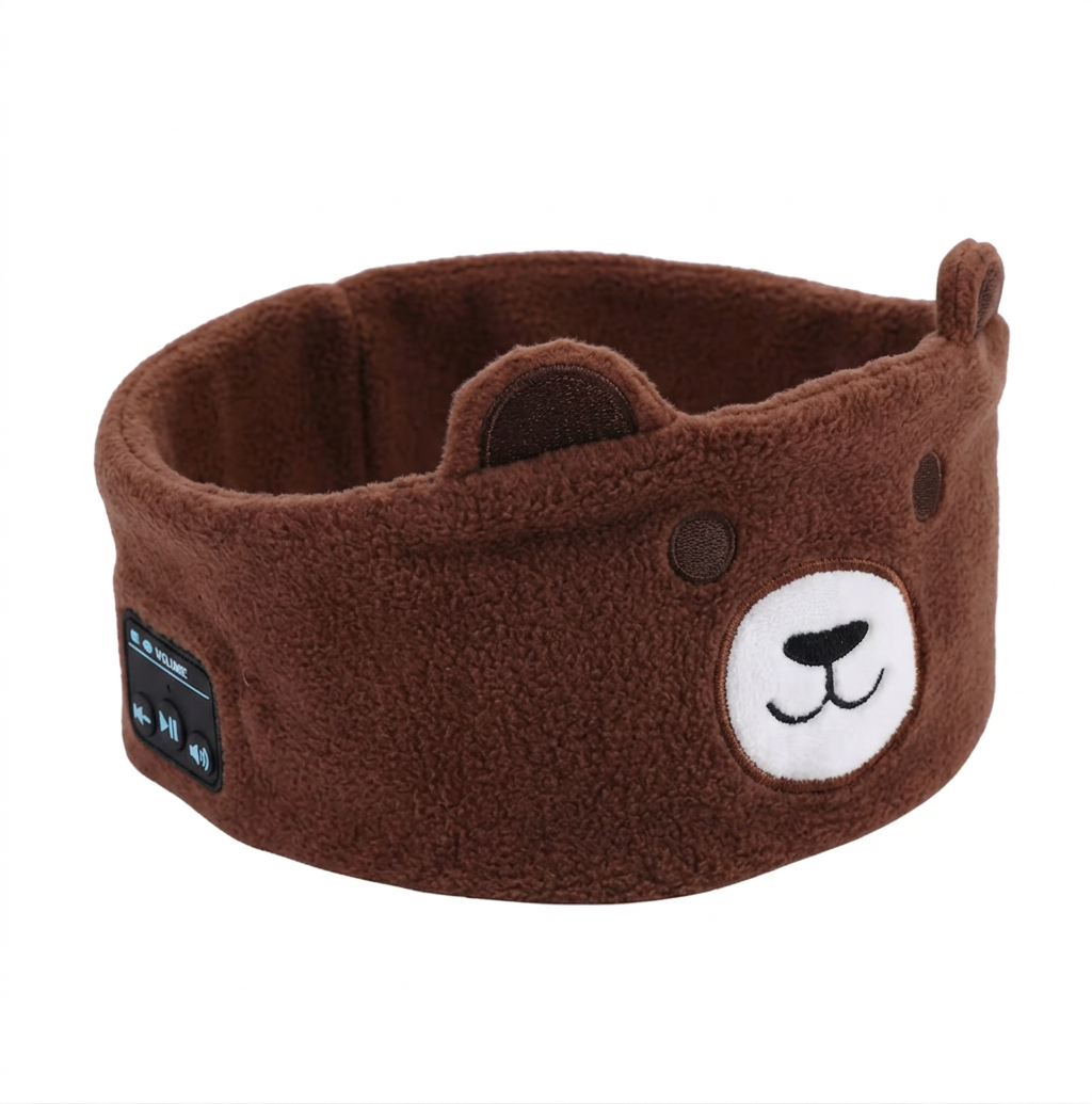 2-in-1 Sleep Headband with Bluetooth Speakers – Soft Wireless Headband for Travel & Sleep